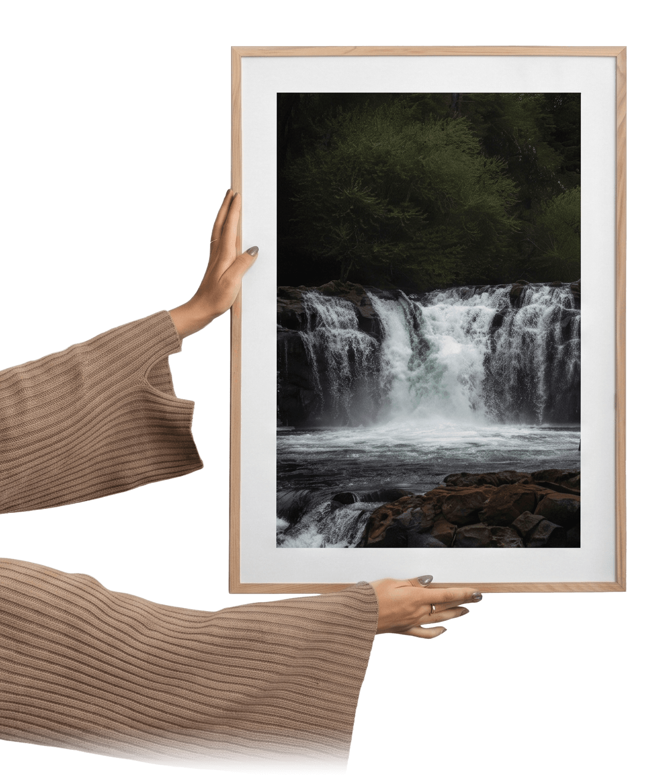 Fotografía enmarcada de paisaje chileno lista para colgar